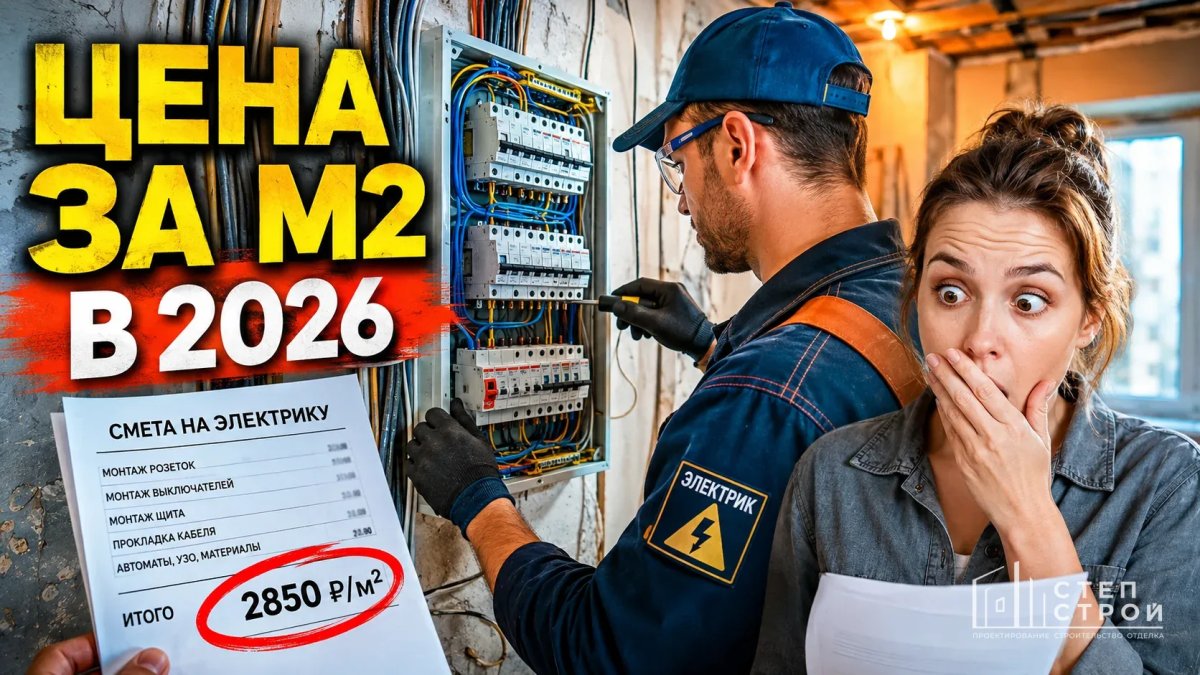 Электромонтаж в Краснодаре: цена за м2 в 2026