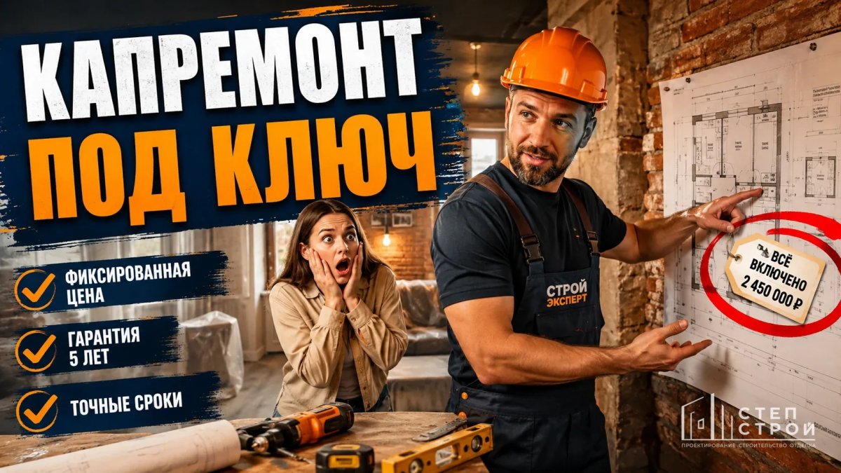 Капитальный ремонт квартиры в Краснодаре