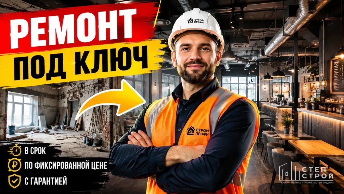 Ремонт коммерческих помещений в Краснодаре под ключ