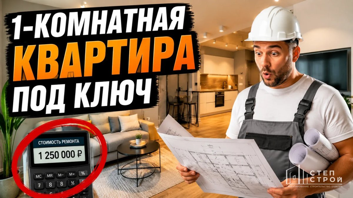 Ремонт однокомнатной квартиры в Краснодаре под ключ