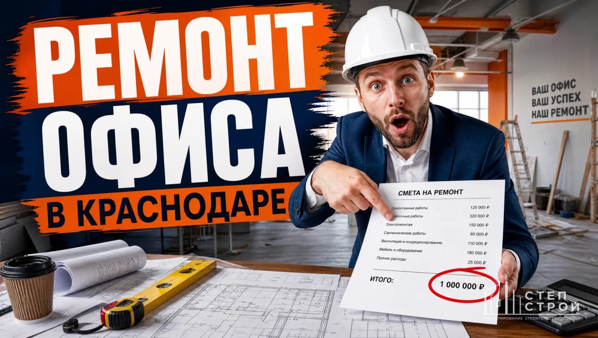 Ремонт офиса в Краснодаре: сметы, сроки, специфика