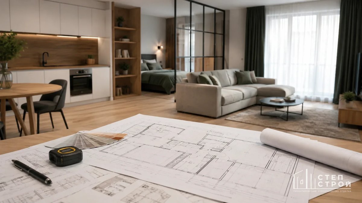 С чего начали: как распланировали 28 м² без единой лишней стены