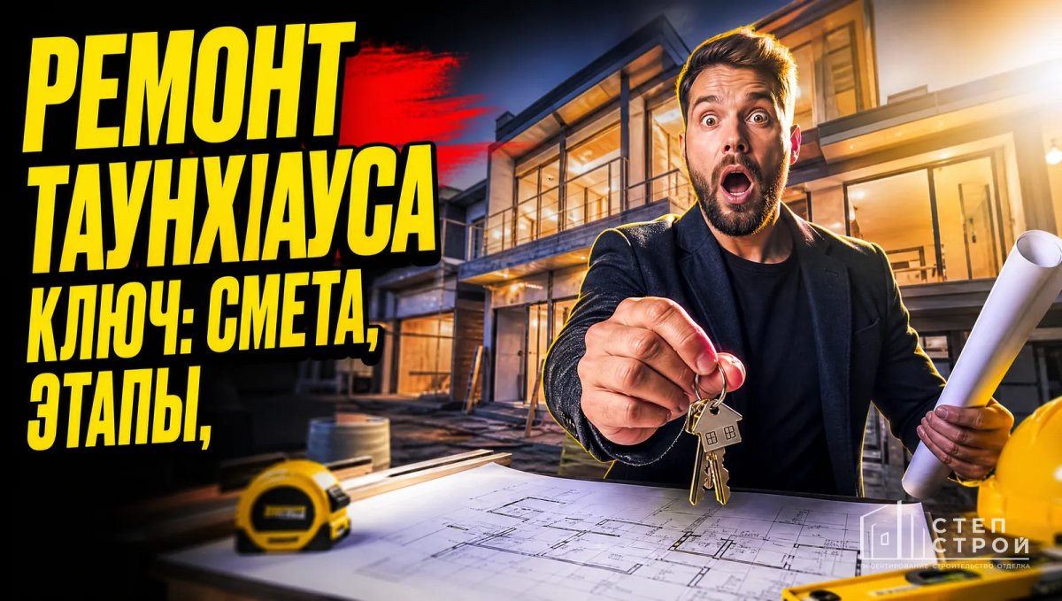 Ремонт таунхауса под ключ: цена, сроки и примеры