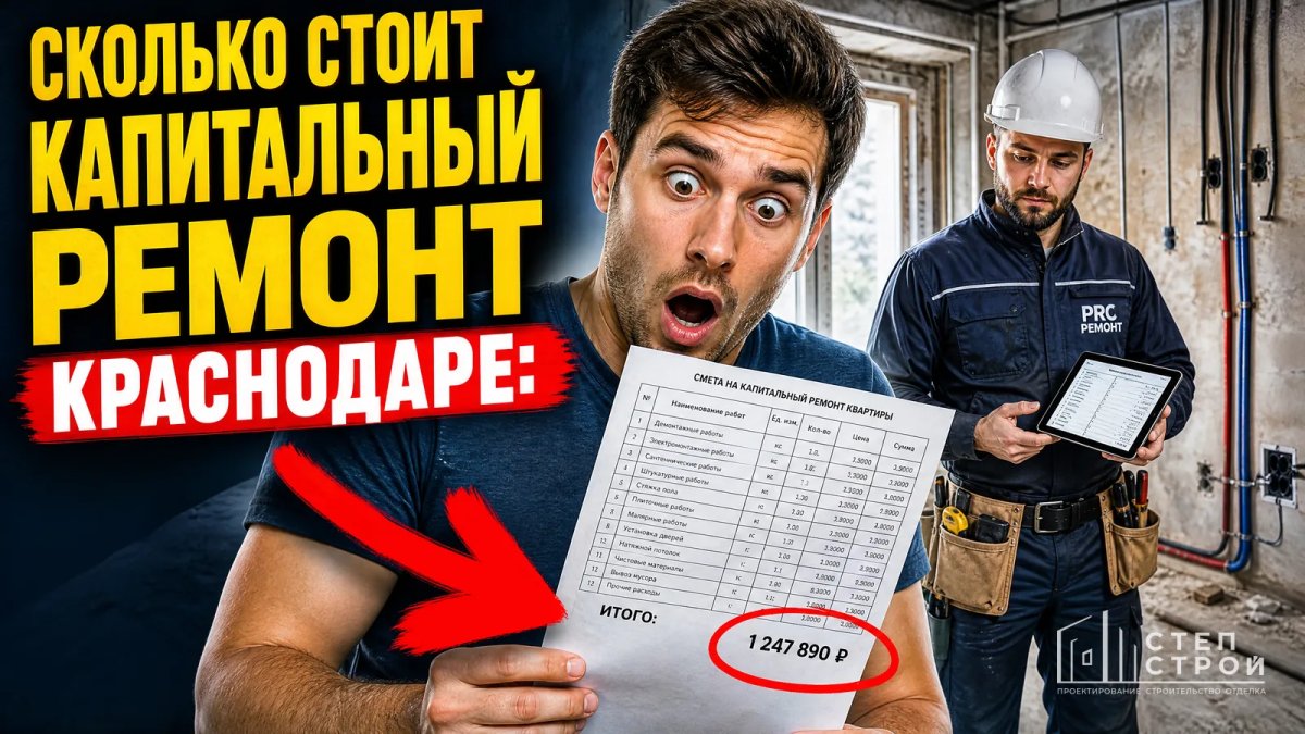 Сколько стоит капитальный ремонт в Краснодаре: смета