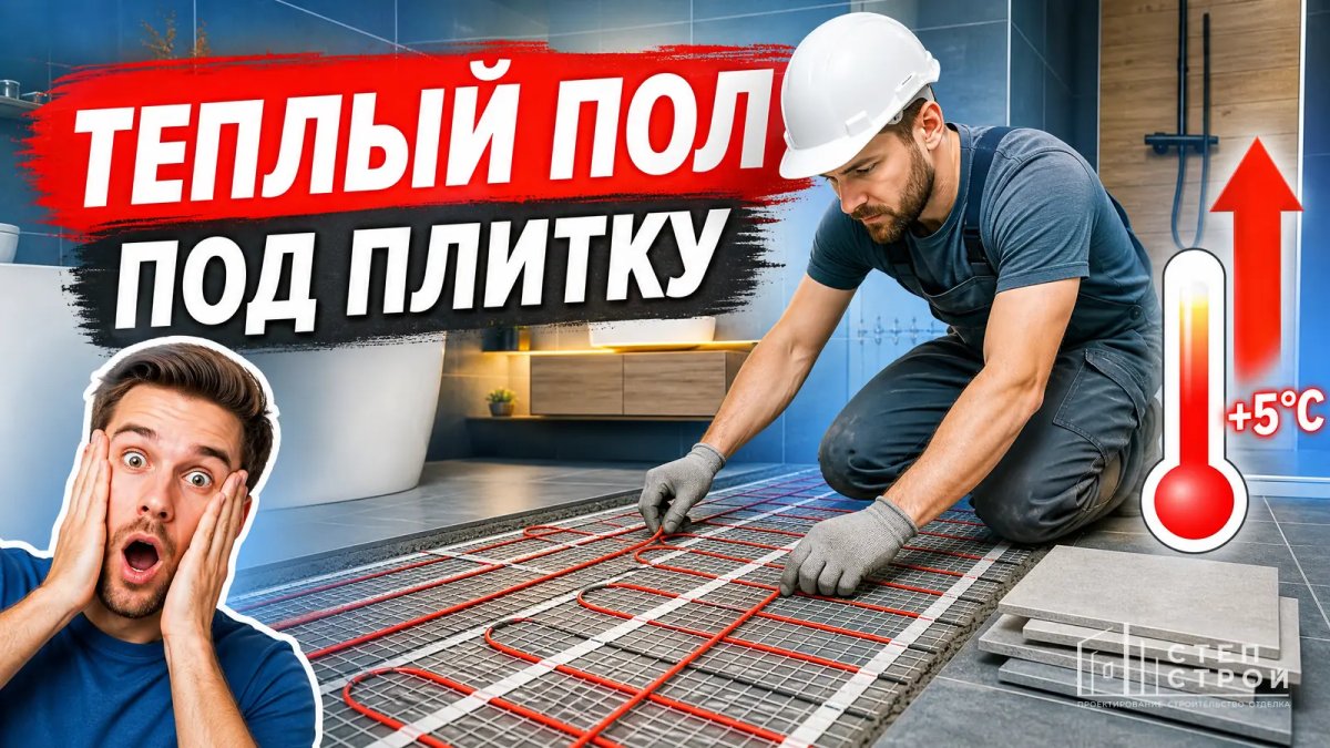 Теплый пол под плитку: виды, монтаж, цена